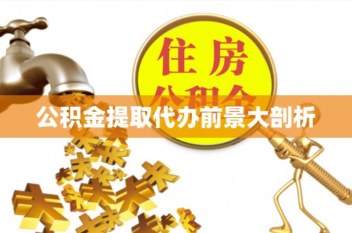 双台子公积金提取代办前景大剖析